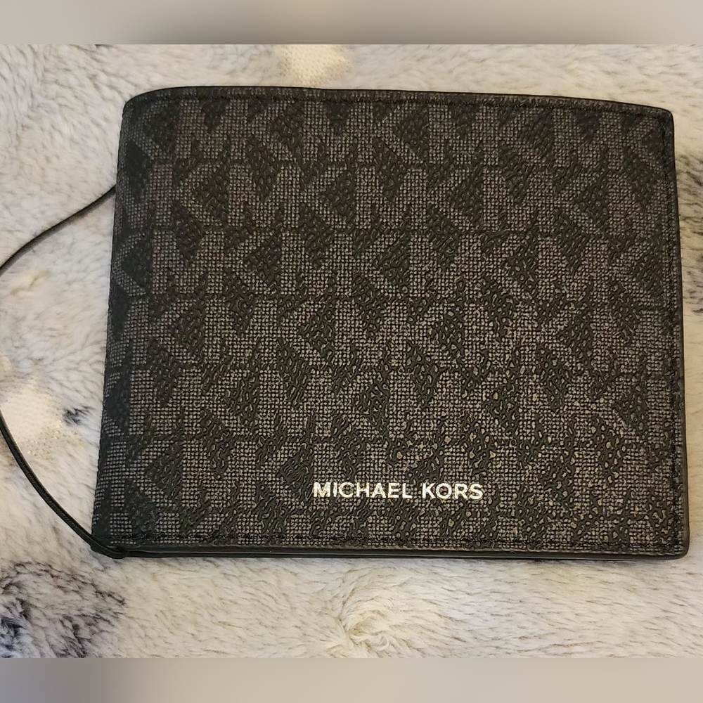Michael Kors Monogram Black Wallet